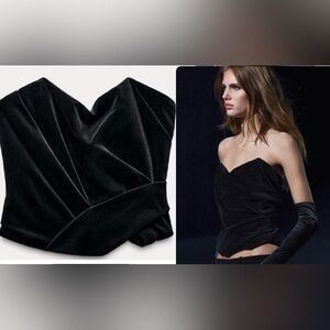 NWT ZARA STRAPLESS VELVET CORSET
SIZE XS And S
🚨FIRM PRICE NO DISCOUNT
